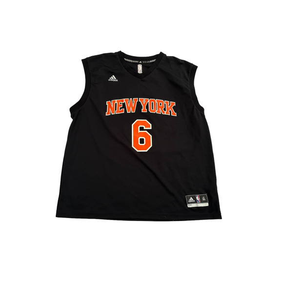 Adidas Kristaps Porzingis Latvian New York Knicks Black XL NBA Jersey - Picture 1 of 6